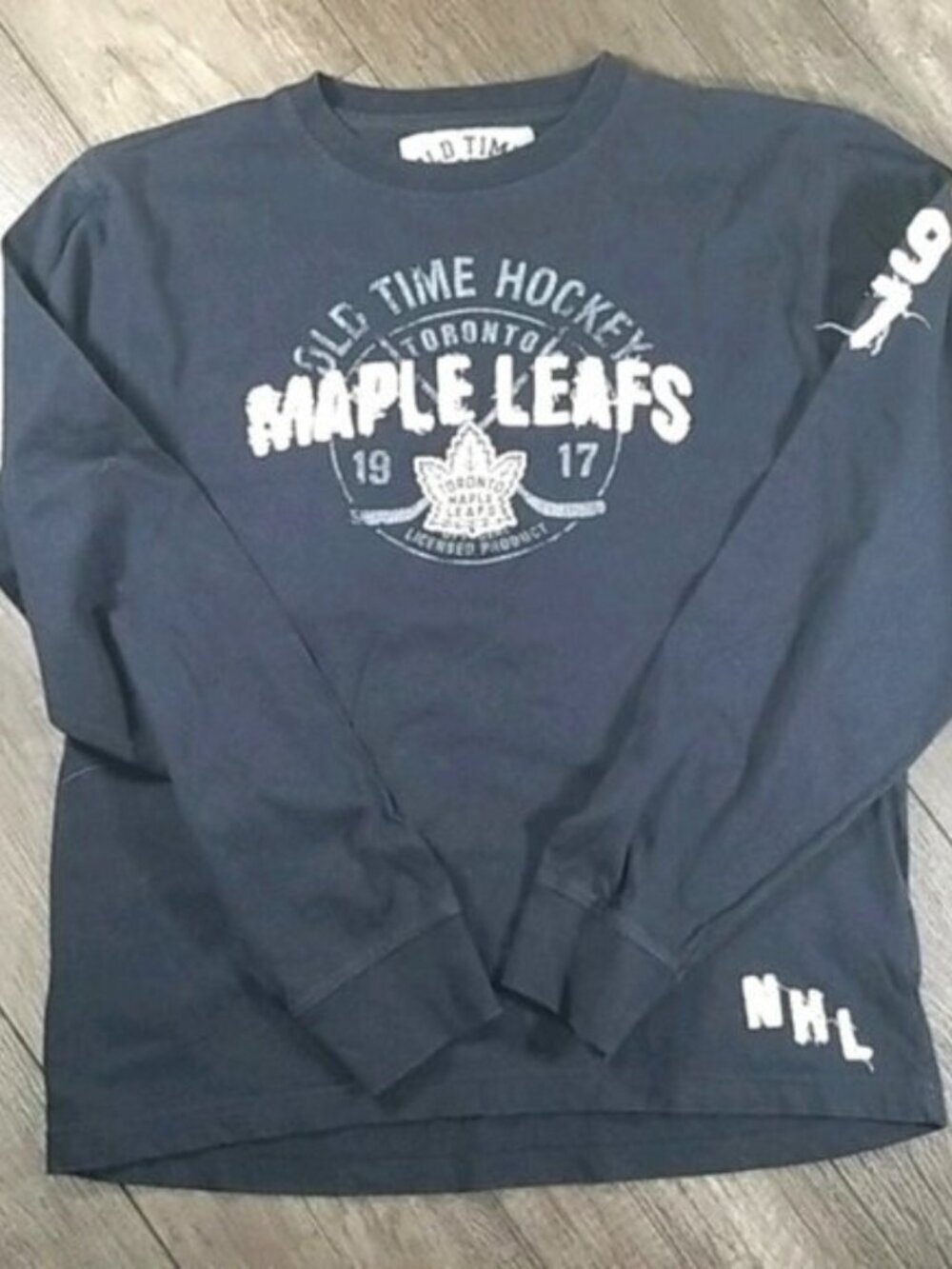 Old Time Hockey Men's Toronto Maple Leaf 1917 Shirt Size M Grey